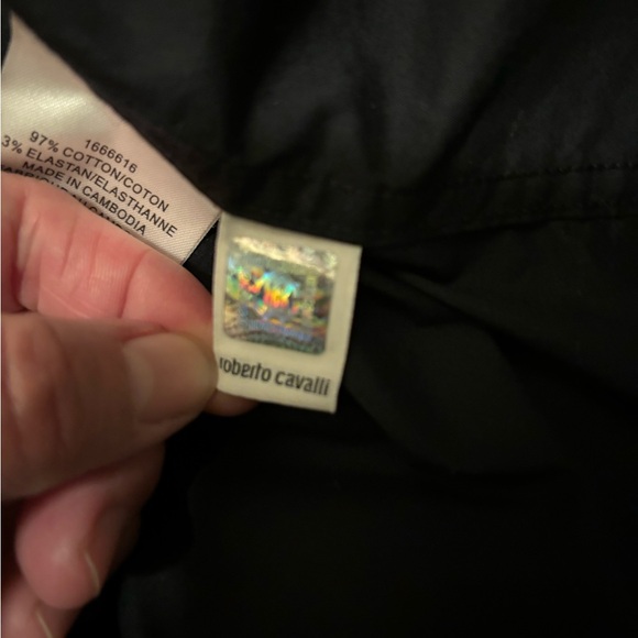 ROBERTO CAVALLI BLACK SHIRT MEN, EXCELLENT CONDITION, SIZE LARGE - Picture 15 of 16